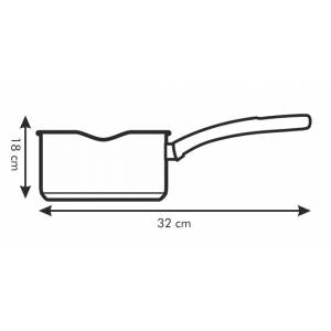 Ковш PRESTO с воронкой и крышкой, 0.75 л, ø14 см Ковш PRESTO с воронкой и крышкой, 0.75 л, ø14 см