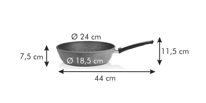Сковорода глубокая i-PREMIUM Stone ø 24 cm, Сковорода глубокая i-PREMIUM Stone ø 24 cm,