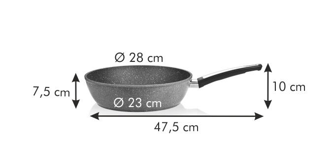 Сковорода глубокая i-PREMIUM Stone ø 28 cm, Сковорода глубокая i-PREMIUM Stone ø 28 cm,