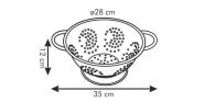 ДУРШЛАГ С ПОДСТАВКОЙ CHEF, D 28 СМ